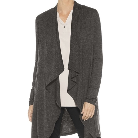 Coolibar Suffolk Merino Cardigan UPF 50+ Grey Women's Small - Picture 1 of 7